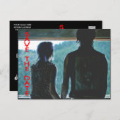 Punk Rock Emo punk save the date briefkaart (Voorkant / Achterkant)