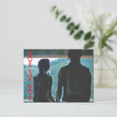 Punk Rock Emo punk save the date briefkaart (Staand voorkant)