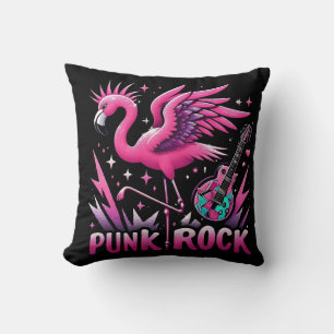 punk rock, Flamingo rock Kussen