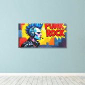 PUNK ROCK FOREVER-2 CANVAS AFDRUK (Insitu (Houten vloer))