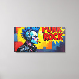 PUNK ROCK FOREVER-2 CANVAS AFDRUK