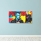 PUNK ROCK FOREVER-3 CANVAS AFDRUK (Insitu (Houten vloer))