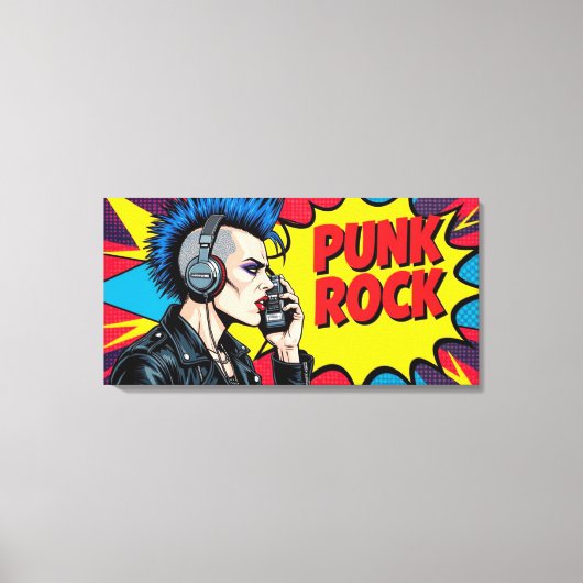 PUNK ROCK FOREVER-4 CANVAS AFDRUK (Voorkant)