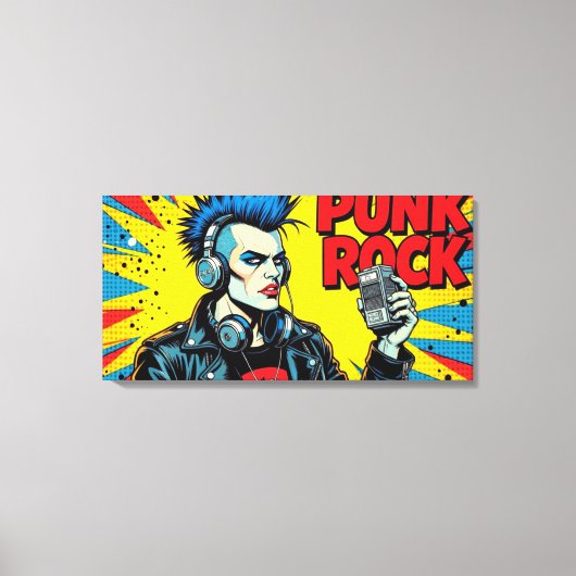 PUNK ROCK FOREVER CANVAS AFDRUK (Voorkant)