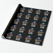 Punk Rock Funny Music Pun Dark BG Cadeaupapier (Uitgerold)