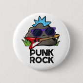 Punk Rock Funny Music Pun Ronde Button 5,7 Cm (Voorkant)