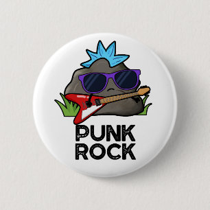 Punk Rock Funny Music Pun Ronde Button 5,7 Cm