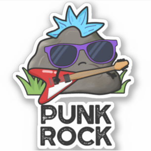 Punk Rock Funny Music Pun Sticker
