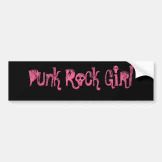 Punk Rock Girl Bumpersticker
