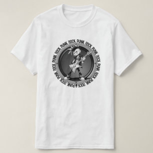 Punk Rock Gitarist Kunst Muzikant Klassiek Cool T-shirt