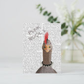 Punk Rock Goose Briefkaart (Staand voorkant)