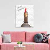 Punk Rock Goose Canvas Afdruk (Insitu (Woonkamer))