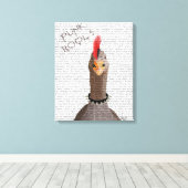 Punk Rock Goose Canvas Afdruk (Insitu (Houten vloer))