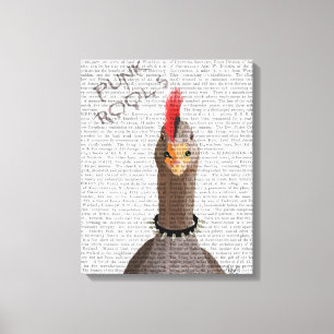 Punk Rock Goose Canvas Afdruk