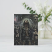 Punk Rock Goth Jezus op het Feest Briefkaart (Staand voorkant)