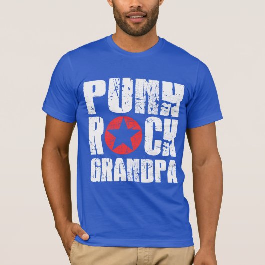 Punk Rock Grandpa T-shirt (Voorkant)