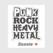 Punk Rock Heavy Metal Sticker (Vel)