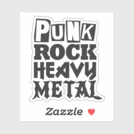 Punk Rock Heavy Metal Sticker