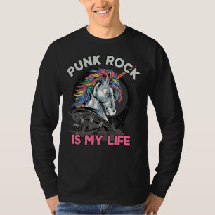 Punk Rock is mijn leven in Anarchy en Punker I Pun T-shirt