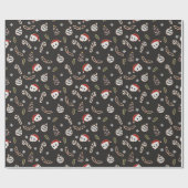 Punk Rock-kerstkoekjes Cadeaupapier (Vlak)