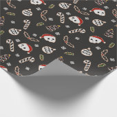 Punk Rock-kerstkoekjes Cadeaupapier (Hoek)