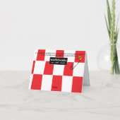 PUNK ROCK KERSTMIS FEESTDAGEN KAART (Achterkant)