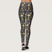 Punk Rock Kitten Schattige Cat Design Leggings (Achterkant)