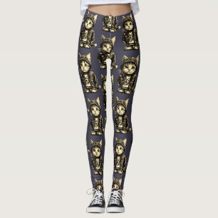 Punk Rock Kitten Schattige Cat Design Leggings