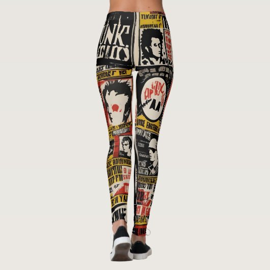 Punk Rock  Leggings (Achterkant)