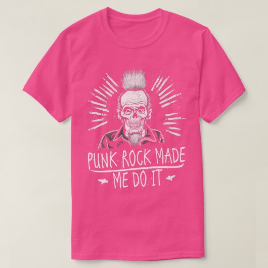 Punk rock liet me het doen t-shirt (Design voorkant)