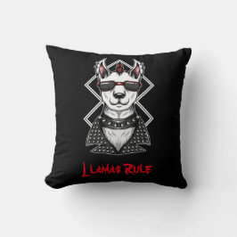 Punk Rock Llamas Rule Kussen