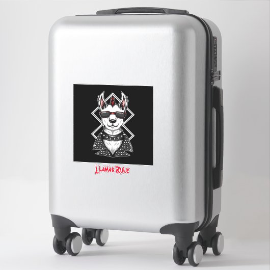 Punk Rock Llamas Rule Sticker (Koffer)