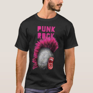 Punk Rock Mohawk Stone Cool Hair Clever Oldies Mu T-shirt
