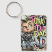 Punk Rock Mohawk Vader Sleutelhanger (Voorkant)