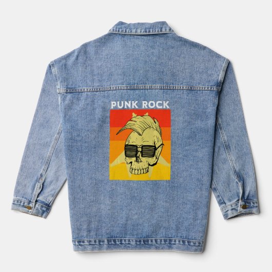 Punk Rock Music Punks Punkrocker Punk 10 Denim Jacket (Achterkant)