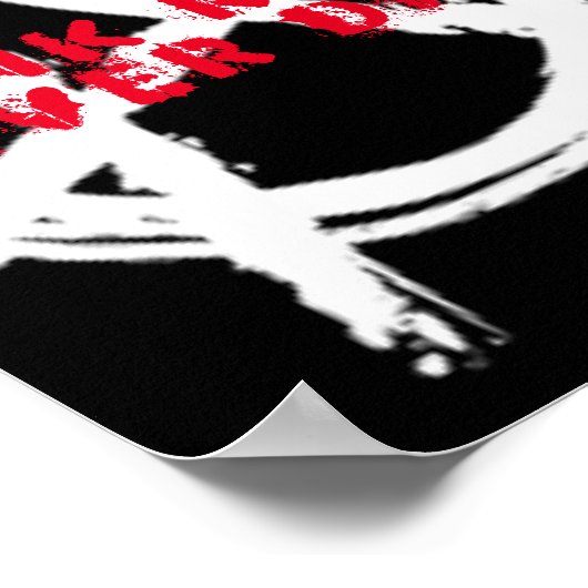 Punk Rock Nooit Dies Poster (Hoek)