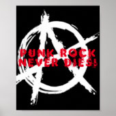 Punk Rock Nooit Dies Poster (Voorkant)