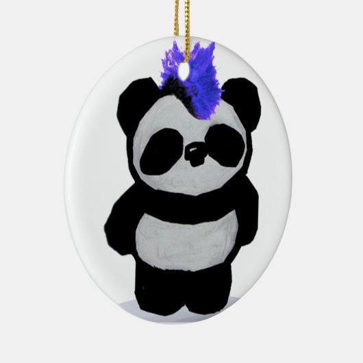 Punk Rock Panda Ornament (Rechts)