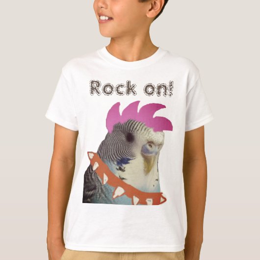 Punk Rock Parakeet T-shirt (Voorkant)