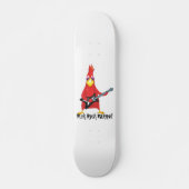 PUNK ROCK PARROT SKATEBOARD DECK (Voorkant)