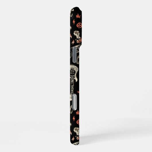 Punk Rock Pattern - Bold & Rebellious iPhone Hoesje (Rechterkant)