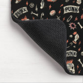 Punk Rock Pattern - Bold & Rebellious Muismat (Hoek)