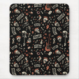 Punk Rock Pattern - Bold & Rebellious Muismat