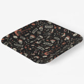 punk Rock Pattern - Bold & Rebellious Papieren Bordje (Gebogen)