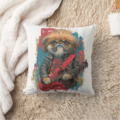 Punk Rock Pekingees ï¿½ Rebel Dog Kussen (Deken)