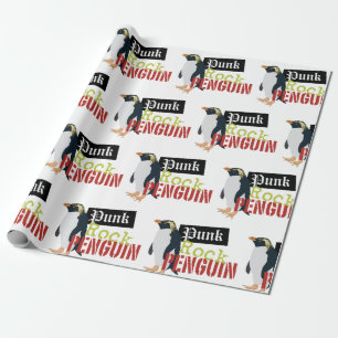 Punk Rock Penguin Cadeaupapier