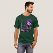Punk Rock Possum Zombie T-shirt (Voorkant volledig)