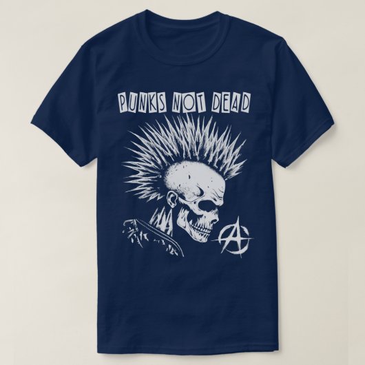 Punk rock punks niet dood t-shirt (Design voorkant)