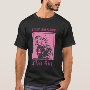Punk Rock Queer Bevrijding Blijf Gay Lesbienne LGB T-shirt