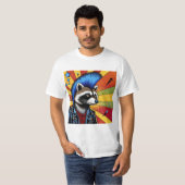 PUNK ROCK RACCOON 4 T-SHIRT (Voorkant volledig)